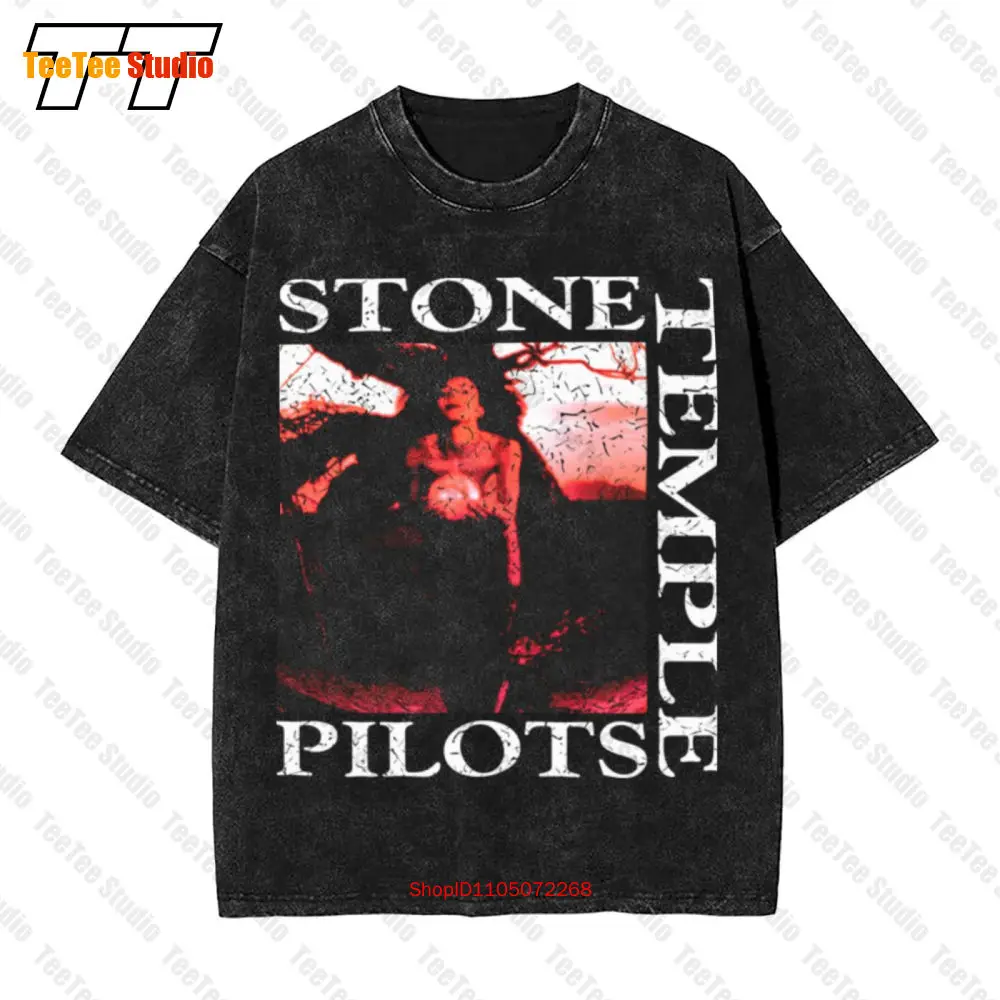 Stone Temple Pilots Core Tree Art Preto Adulto Vintage Camiseta Grande FT8L