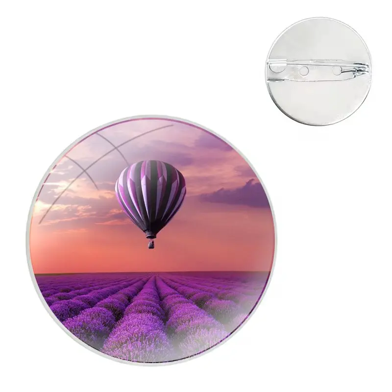 Purple Lavandula Badge Brooch Pin Accessories For Clothes Backpack Decoration gift