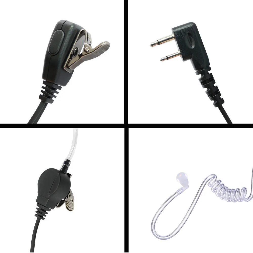 1-Wire Headset Oortelefoon Microfoon Voor IC-F4 IC-F34 IC-F43 IC-F44 IC-F3001 IC-F3003 IC-F4003 IC-F3023 IC-F4001 IC-F4011 Draagbare Radio