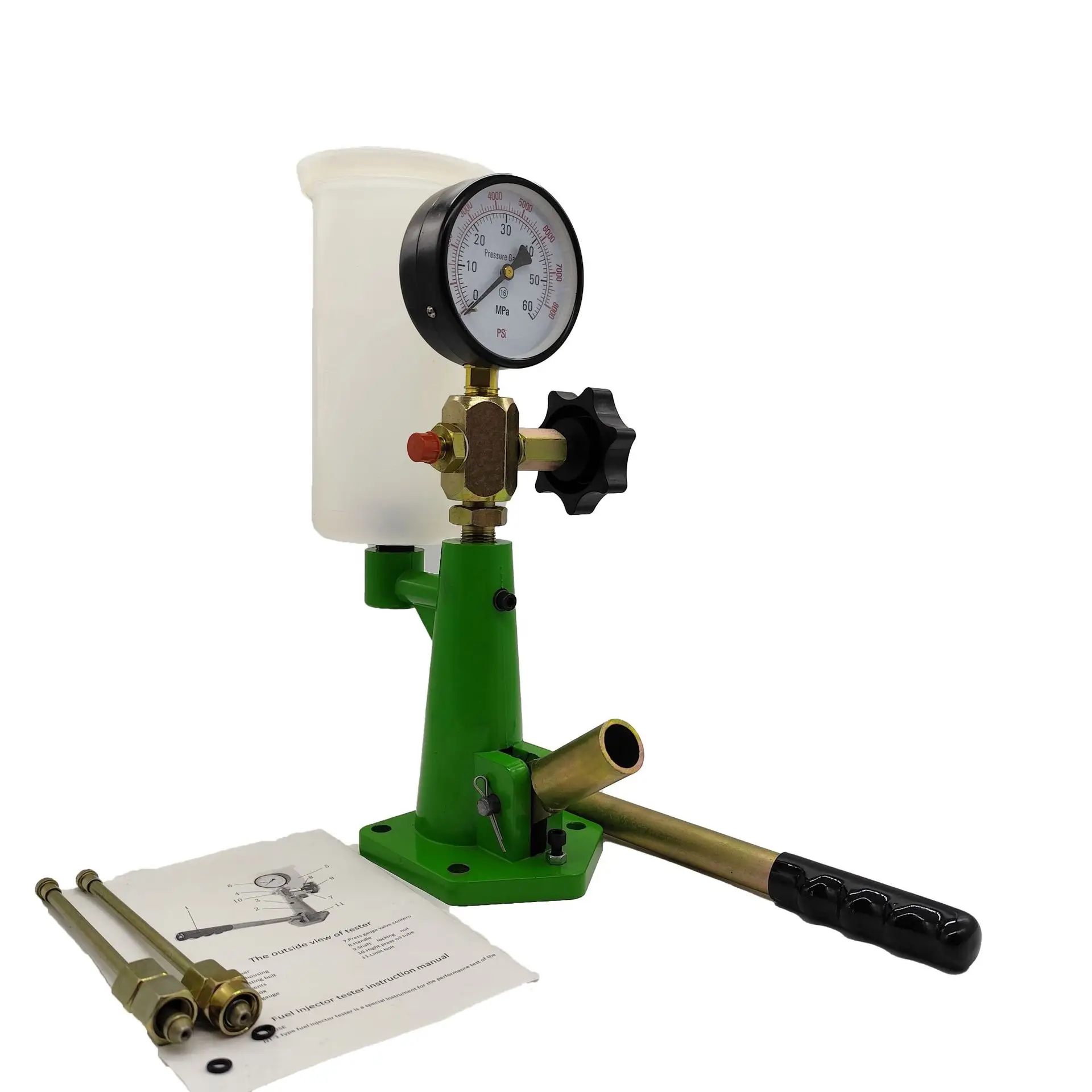 S80H Calibrator Hand Pressure Oil Supply Vertical Injector Tester Fuel Injector Nozzle Tester