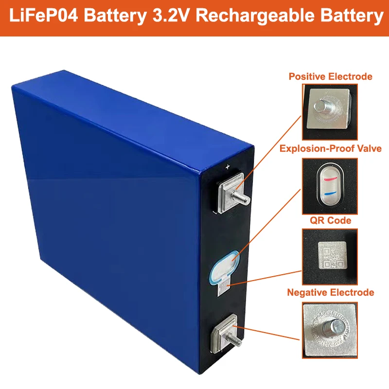 بطاريات POWLAND epo4 القابلة لإعادة الشحن 100AH دورات lifour V ، 12V 24V 48V RV EV قارب جولف عربة الخلية ، الاتحاد الأوروبي ، العلامة التجارية الجديدة ، الاتحاد الأوروبي #3