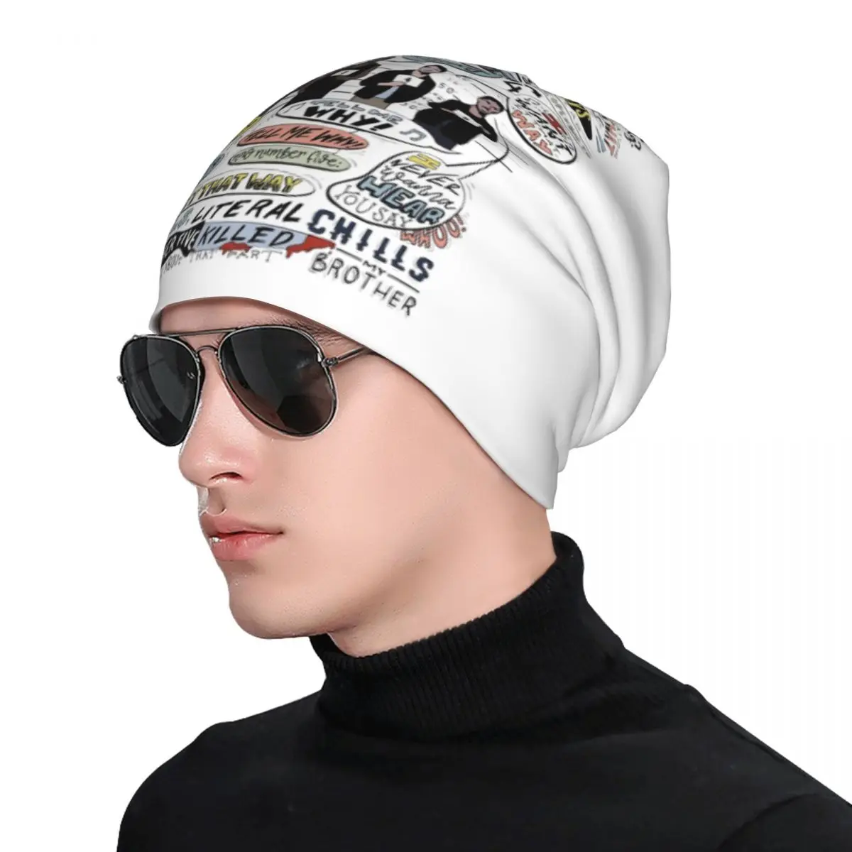 أريد ذلك على ذلك الطريقة B99 الملونة Skullies قبعة صغيرة دافئة الخريف الشتاء في الهواء الطلق قبعة محبوك بونيه قبعات للجنسين الكبار