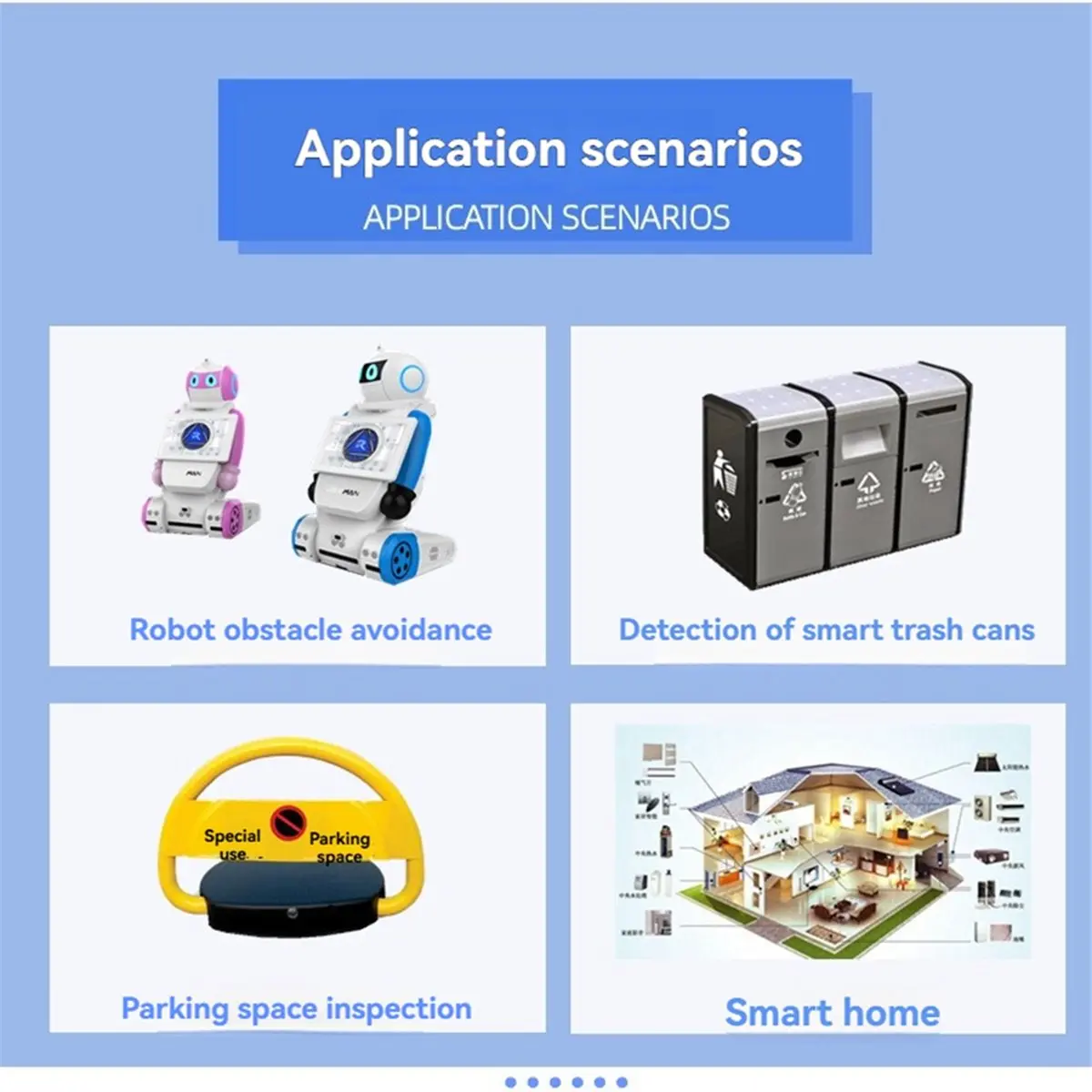 OKgood Ultrasonic Ranging Sensor Automatic Obstacle Avoidance Waterproof Anti-Collision Drop Sonic Detector UART Controlled