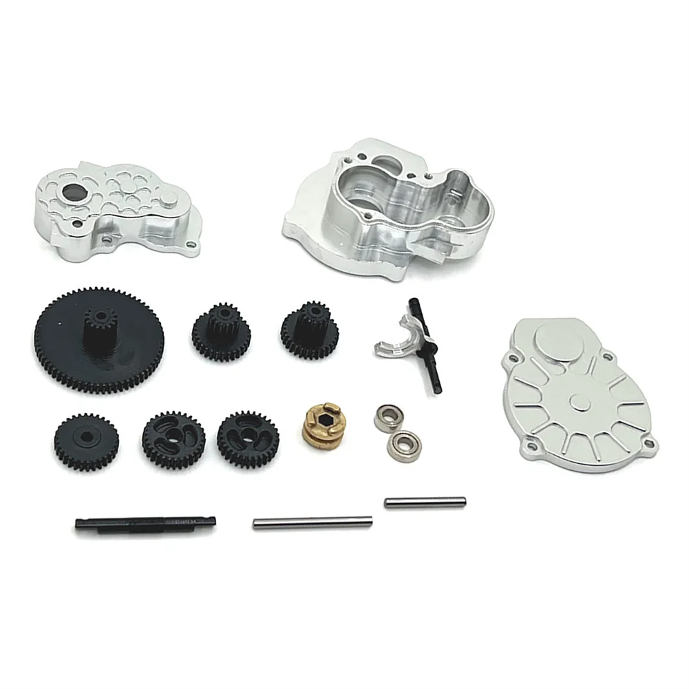 Para 1/24 FMS FCX24 FCX18 K5 rc coche actualización transmisión de Metal conjunto de caja de cambios