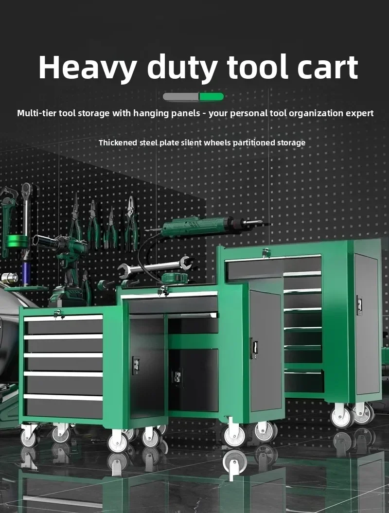 Industrial heavy duty auto repair tool cart 5 layers 7 layers multi-functional maintenance tool cart workshop tool cabinet
