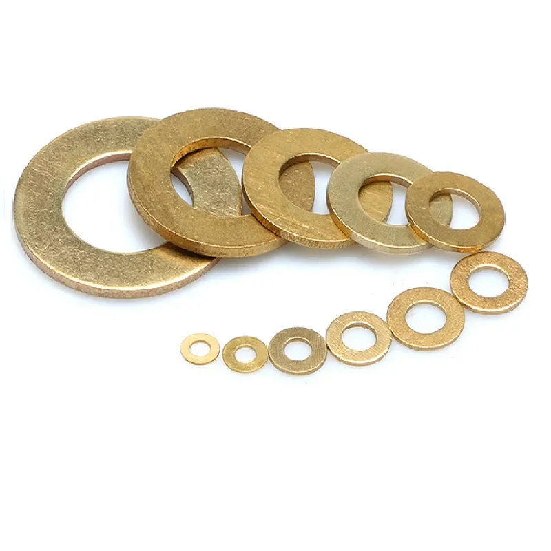 Free delivery Standard and non-standard Copper Sheet Metal Collar Brass Disc Flat Washer Gasket Ring M2M2.5M3M4M5M6M8M10M12M14