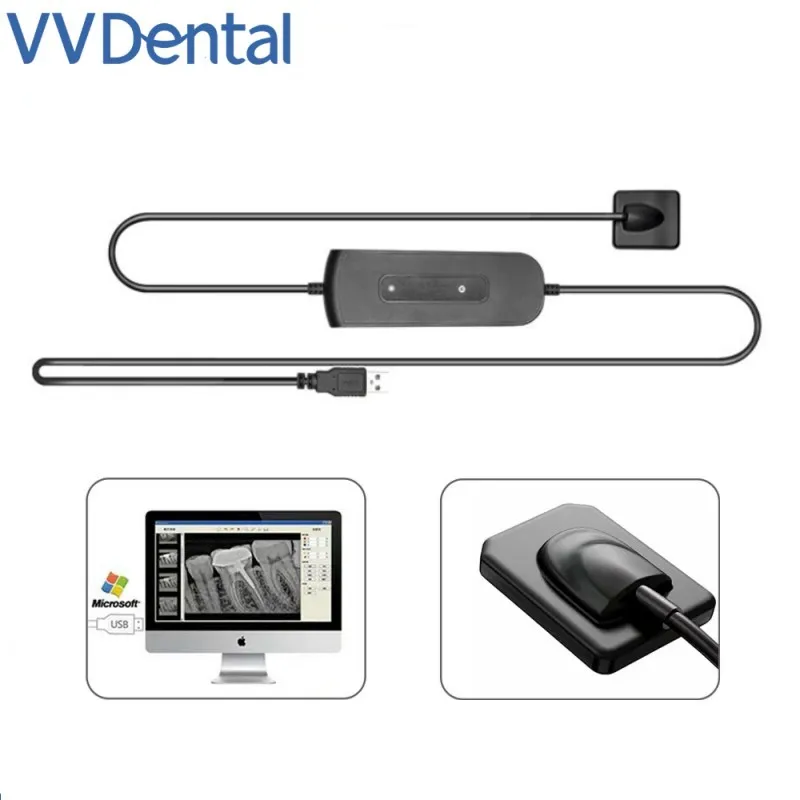 Newest Portable Dental Medical Equipment Digital X-ray Sensor Rvg Sensor Radiography System High Definition Image Waterproof