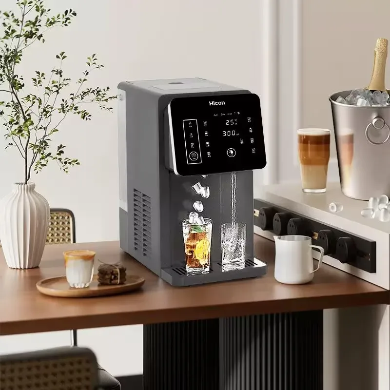 3-in-1 Ice Maker & Water Dispenser: Countertop Home Appliance with Instant Heating/Cooling, Large Capacity, Energy Saving