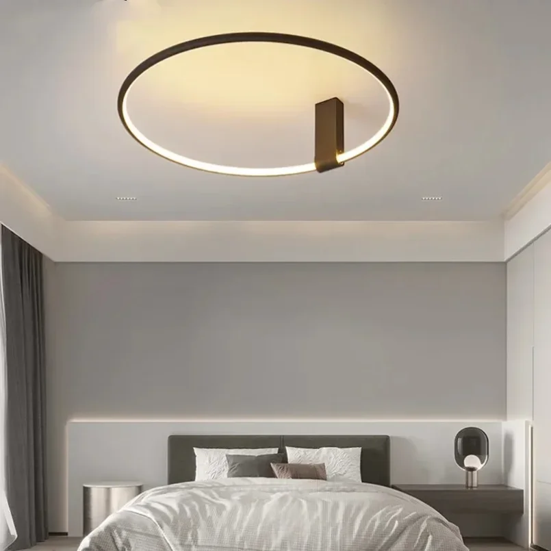 

Modern Circular Minimalism Led Chandelier for Living Dining Room Corridor Lamp Bedroom Home Decor Luster Pendant Light Fixture