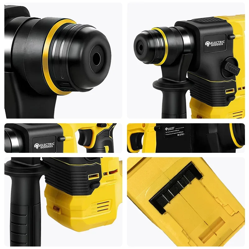 Imagem -05 - Egod Furadeira Elétrica sem Escova 1100w em Furadeira de Impacto de Lítio Multifuncional Ferramentas Elétricas de Alta Velocidade Cabem Dewalt 18v Bat