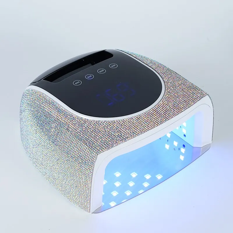2023 Trend Private Label Gel Nail Lamp Rechargeable Uv Led Wireless Bling Nail Lamp