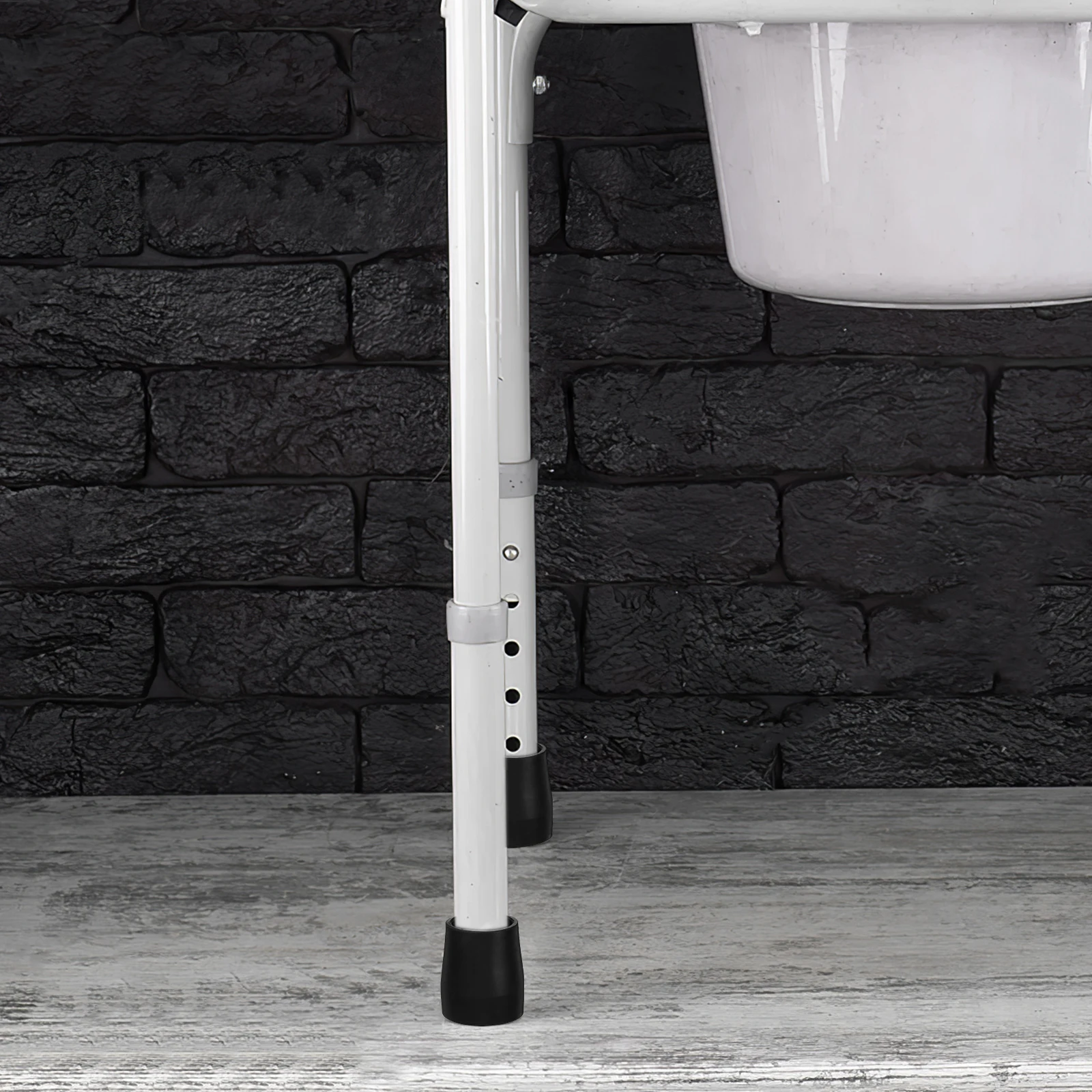 

4 Pcs Anti slip Rubber Foot Covers for 24MM Commode Chairs Leg Caps Black Small Feet Walkers Accessories Seniors Bathrooms Home
