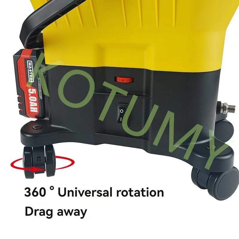 500W Lithium Ion Paint Sprayer Electric Wheel Spray Machine Home Interior Outdoor Pneumatic Airless Spraying Machine