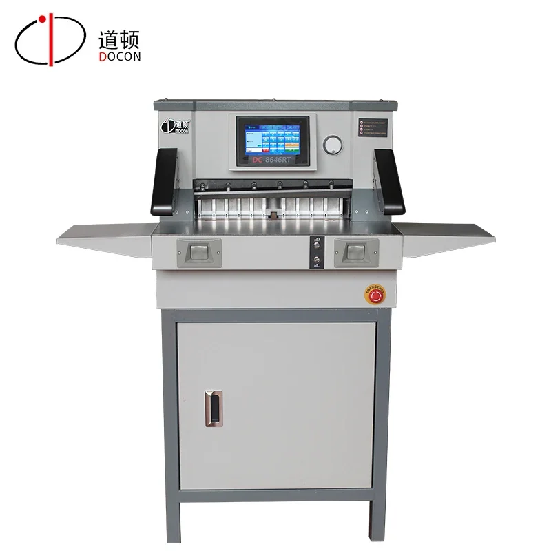 DC-8646RT electric program guillotine paper cutter  cutting size 460mm cutting thickness 60mm