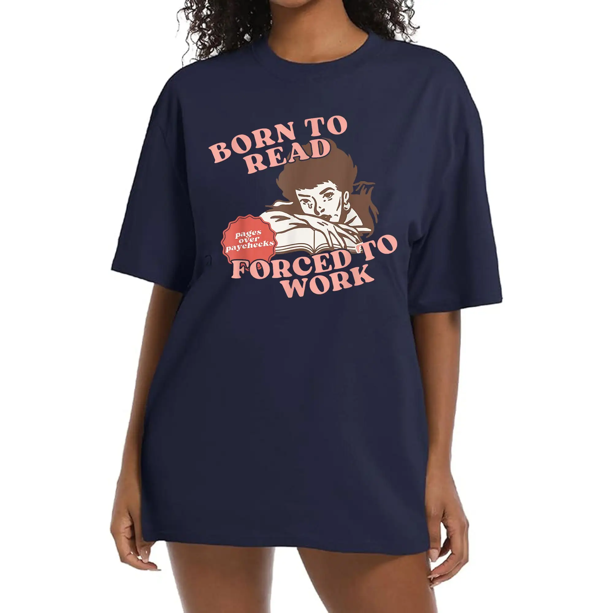 Born To Read Bookish T Shirt Funny Reader Book Addict Lover For Her Spicy Books Dark Romance SmuT BookTok