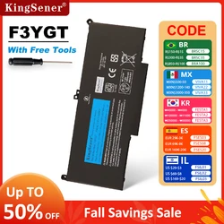KingSener F3YGT Laptop Battery for DELL Latitude 12 7000 E7280 E7290 E7380 E7390 E7480 E7490 F3YGT 2X39G DJ1J0 Free Tool
