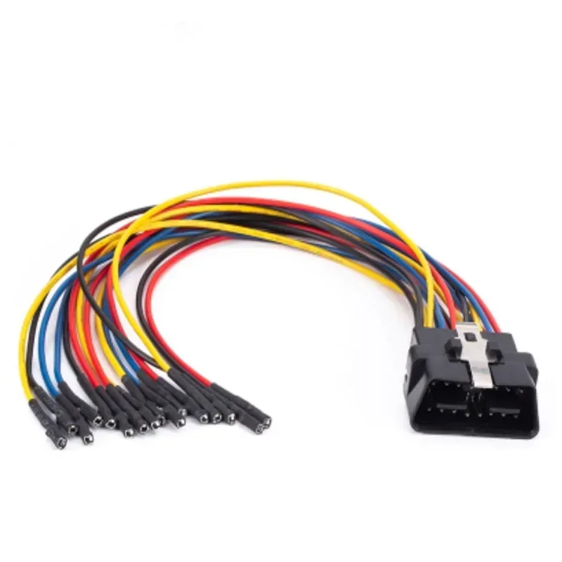 Car OBD2 Male 16Pin Welding free Terminal Male OBD 4Pin Can Line DIY OBDII Connector Jumper Adapter