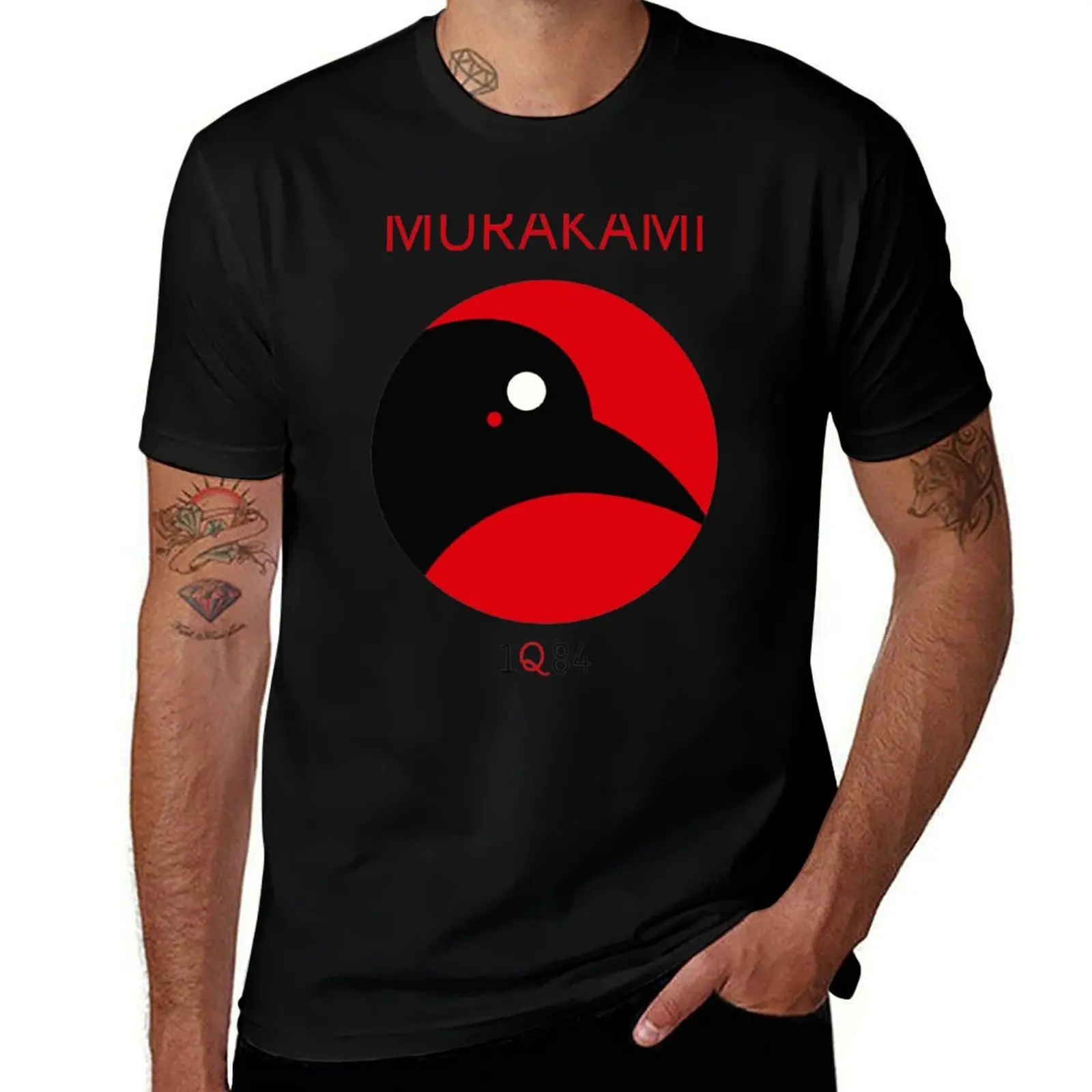 

kafka 1q84 love shore takashi murakami T-Shirt vintage anime shirt kawaii clothes quick drying vintage mens t shirt