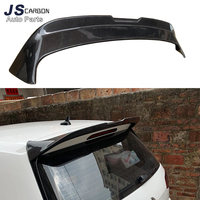 For Volkswagen VW Golf 6 VII MK 6 GTI R Carbon Fiber Spoiler Tail fins Rear Trunk Guide Wing Rear Wing Car Accessories