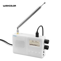 HAMGEEK TEF6686 Mini Rechargeable Full Band Radio FM/LW/MW/SW Radio Receiver with 1.8 Inch Screen