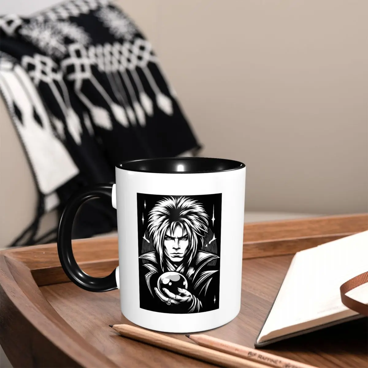 Jareth The Goblin King Labyrinth- It's Only Forever Mug Ceramic Coffee Cups Tea Mugs Milk Cup Drinkware Gifts for Woman Man