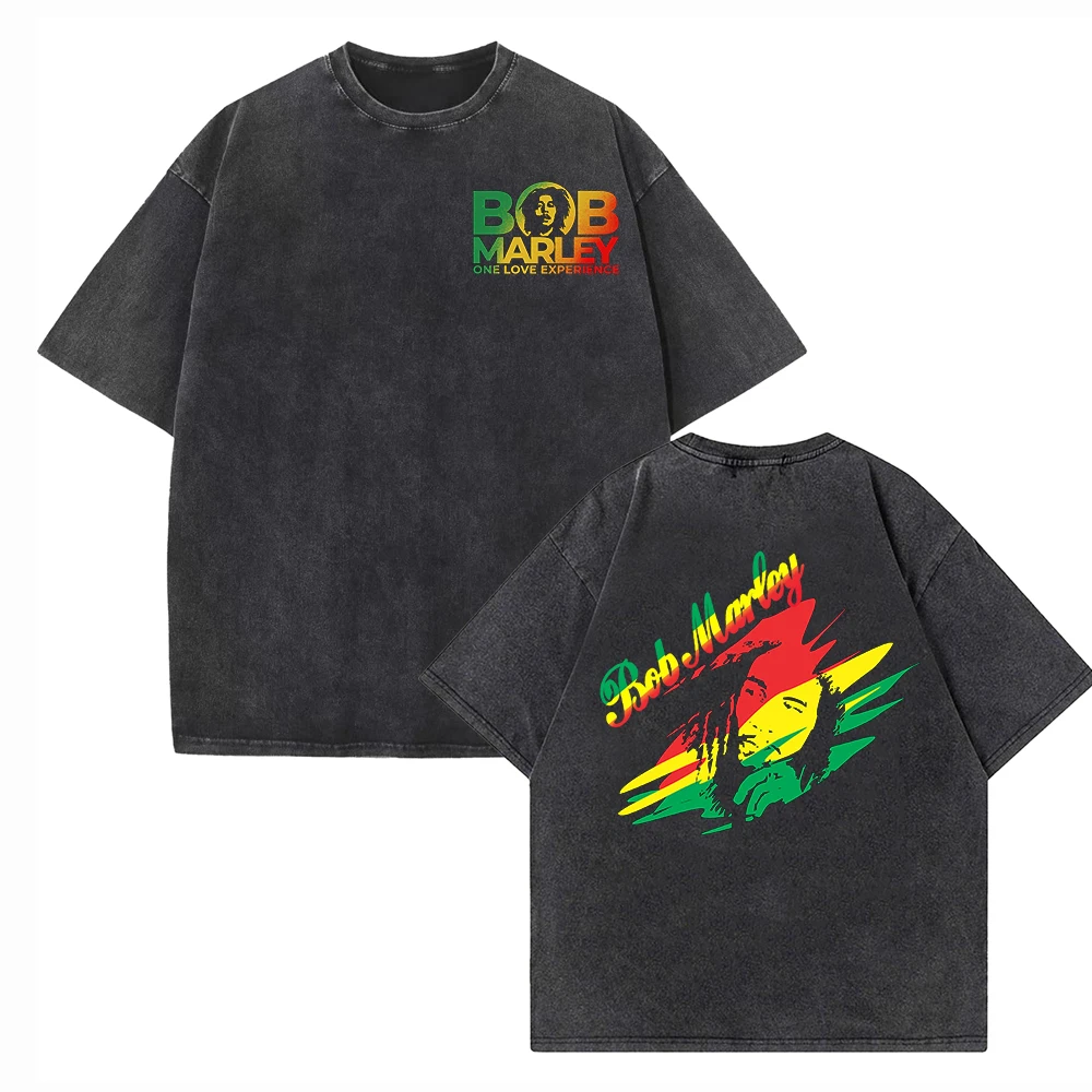 

Bob Marley 2024 Tour Shirts Harajuku O-Neck Cotton Vintage T-Shirts