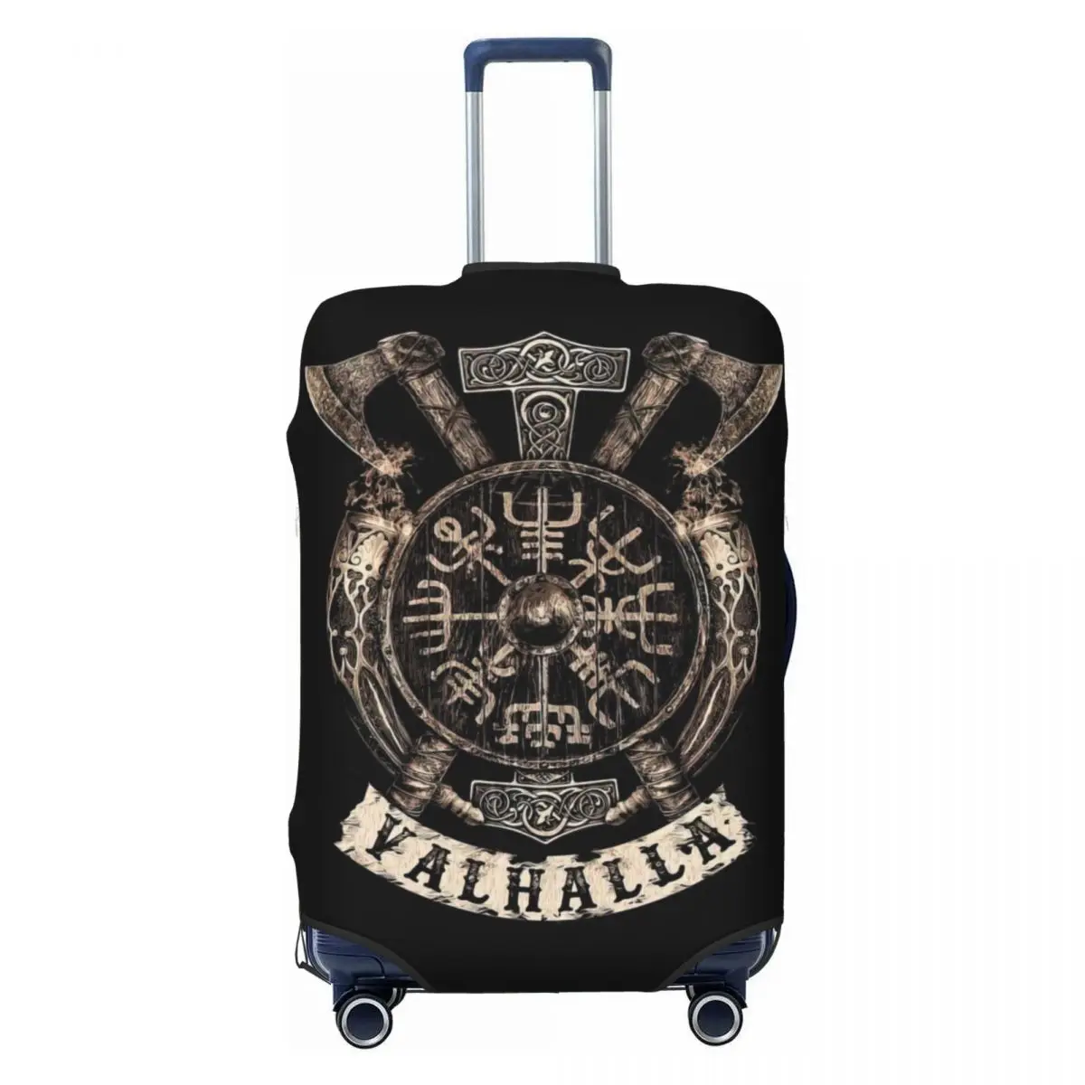 

'Viking Vegvisir Shield Print Luggage Protective Dust Covers Elastic Waterproof 18-32inch Suitcase Cover Travel Accessories