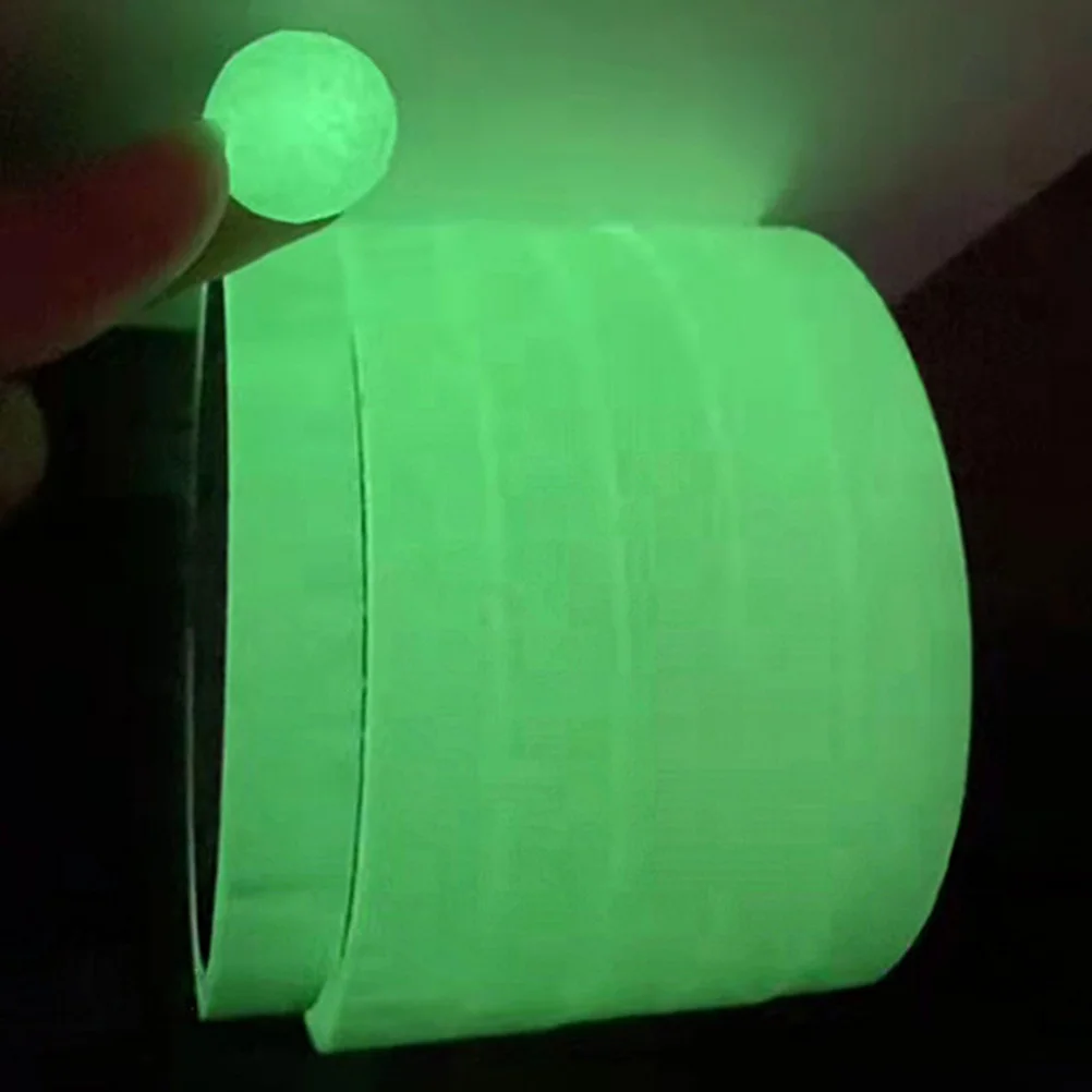 

6pcs Glowing In The Dark Sticky Ball Tapes Adhesive Diy Luminous Fidget For Kids Stress Relief Tape Fluorescence Balls Making