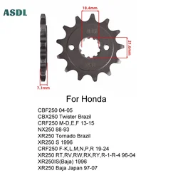 520 13T Motorcycle Front Sprocket Gear Chain Wheel Cam For Honda CBF250 04-05 CBX250 CRF250 NX250 XR250 CRF250 XR250 Baja 97-07