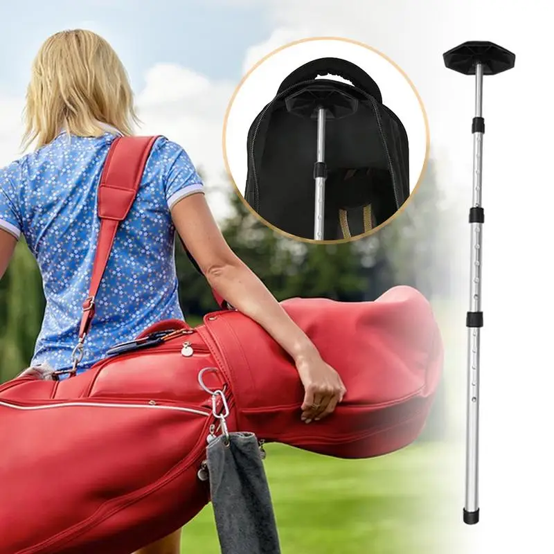 Golf Support System Aluminum Alloy Rod Telescopic Golf Club Bag Accessories Golf Support Stick Golf Bag Accessories For Airline