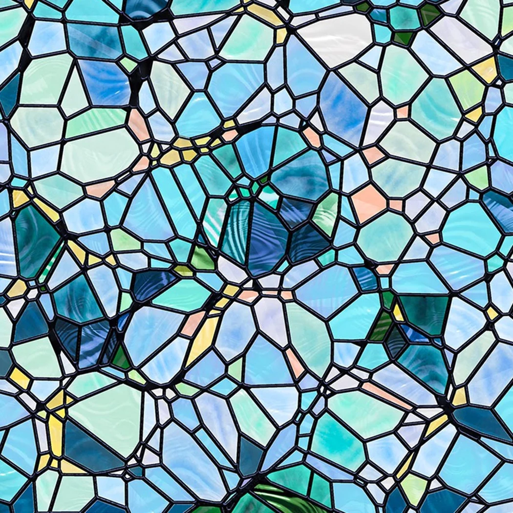 غشاء تغليف مقاوم للاستاتيكيه ، ملصق زجاجي بديل ، ديكور ملون ، تشبث ثابت ، خصوصية عملية ، 45 × 7.5 ، لفة واحدة