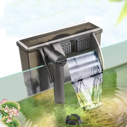 SUNSUN HBL wall-mounted waterfall filter three-in-one external fish tank oxygen pump small aquarium turtle tank HBL301 302 303