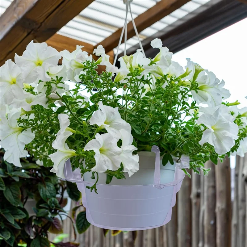 15 Pcs Hanging Plant Water Catcher- Clear Plastics Plant Water Catcher Tray-Hanging Plant Saucers Drip Pans