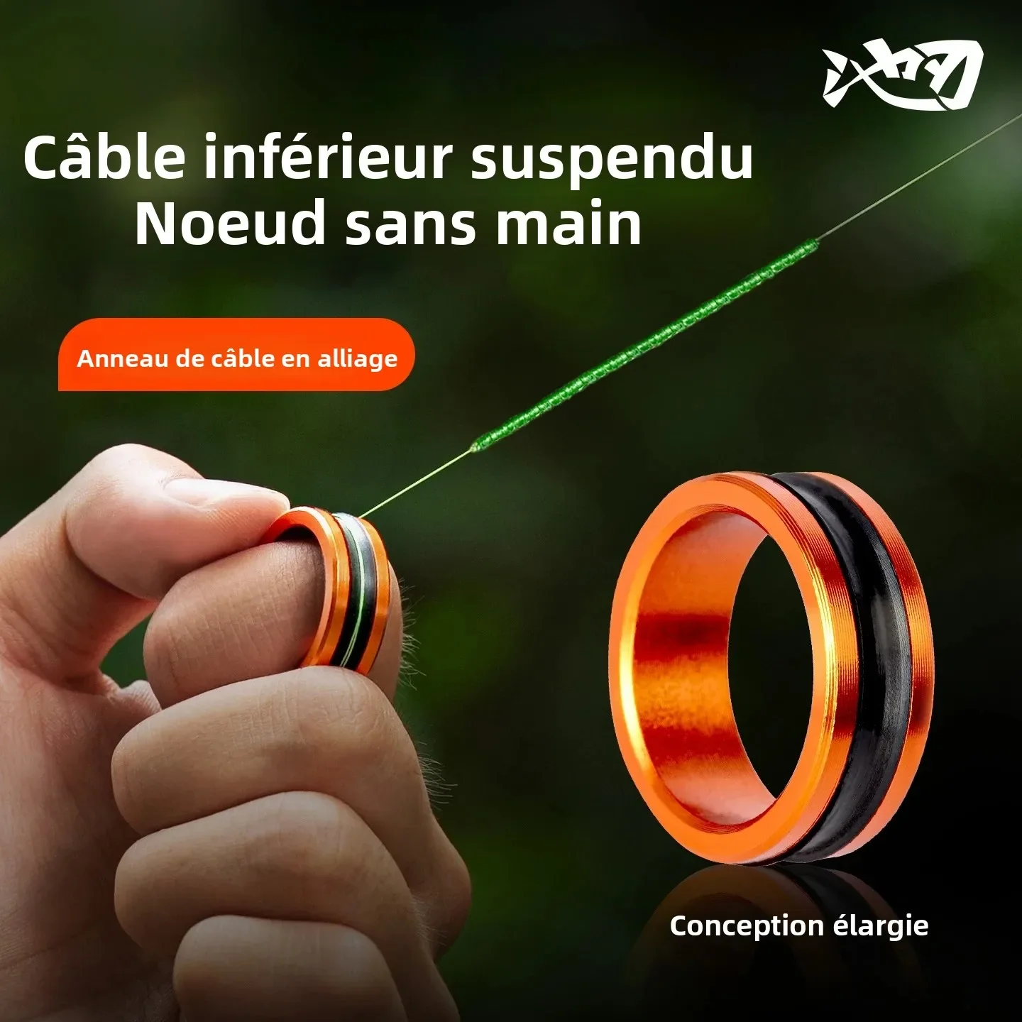 1pc/2pcs Alloy cable ring Fast line cutting Anti-slip Protect hands/fishing reel Tighten the leader knot fishing tools