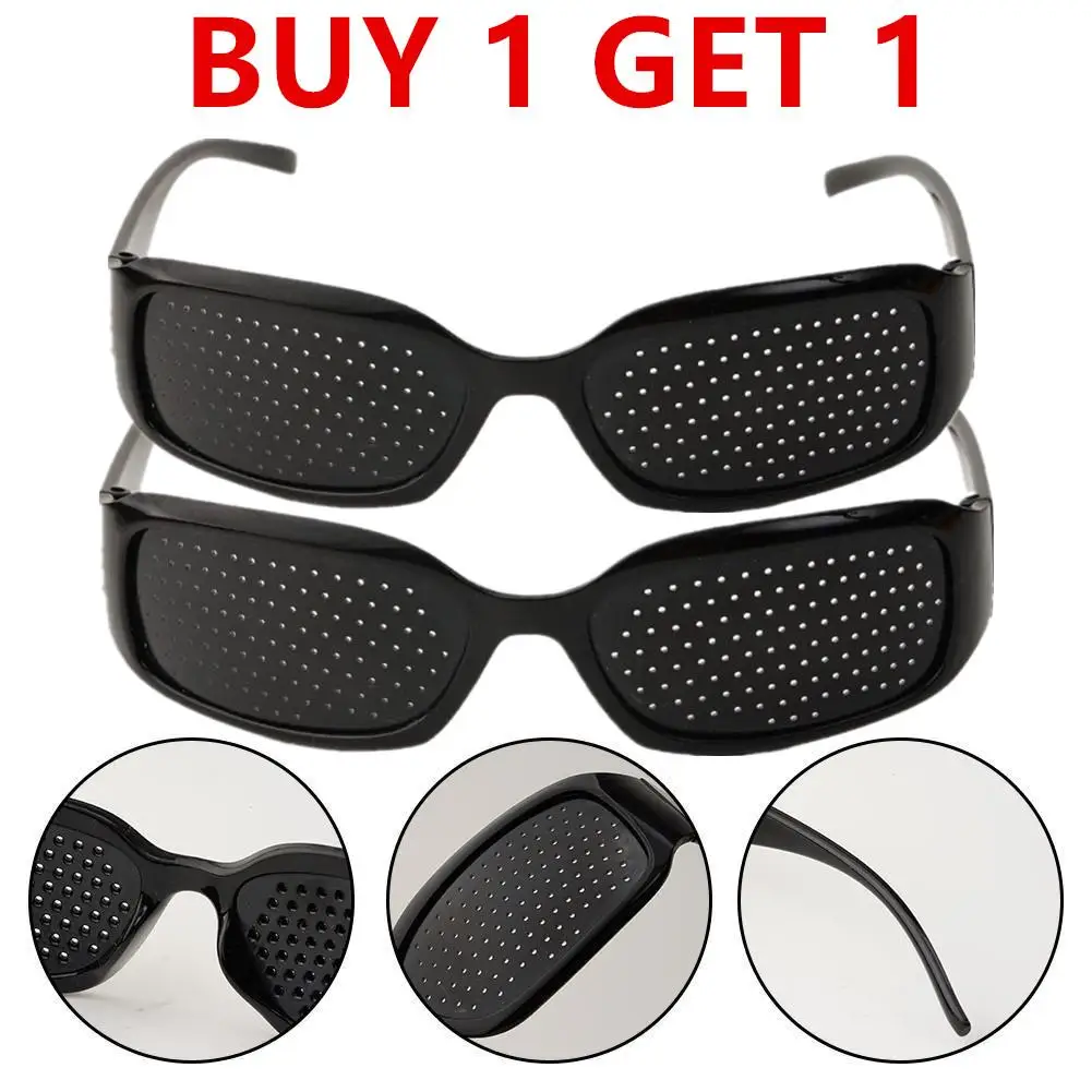 

2X Anti-fatigue Vision Care Wearable Corrective Glasses Improve Stenopeic Pinhole Pin Hole Glasses Eye Protection For Men Women