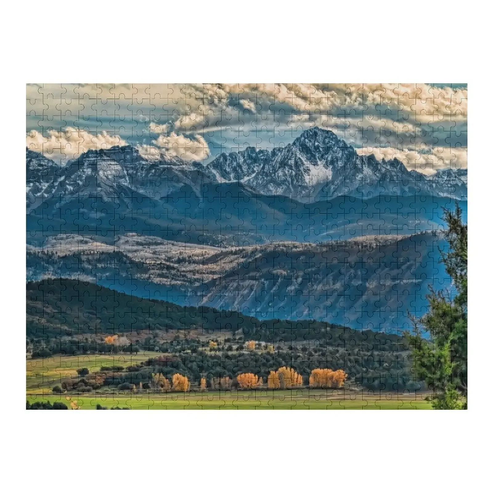 

View to Mt Sneffels Пазл Деревянная фотография Персонализированная головоломка на заказ Персонализированное имя Персонализированная детская игрушка-головоломка
