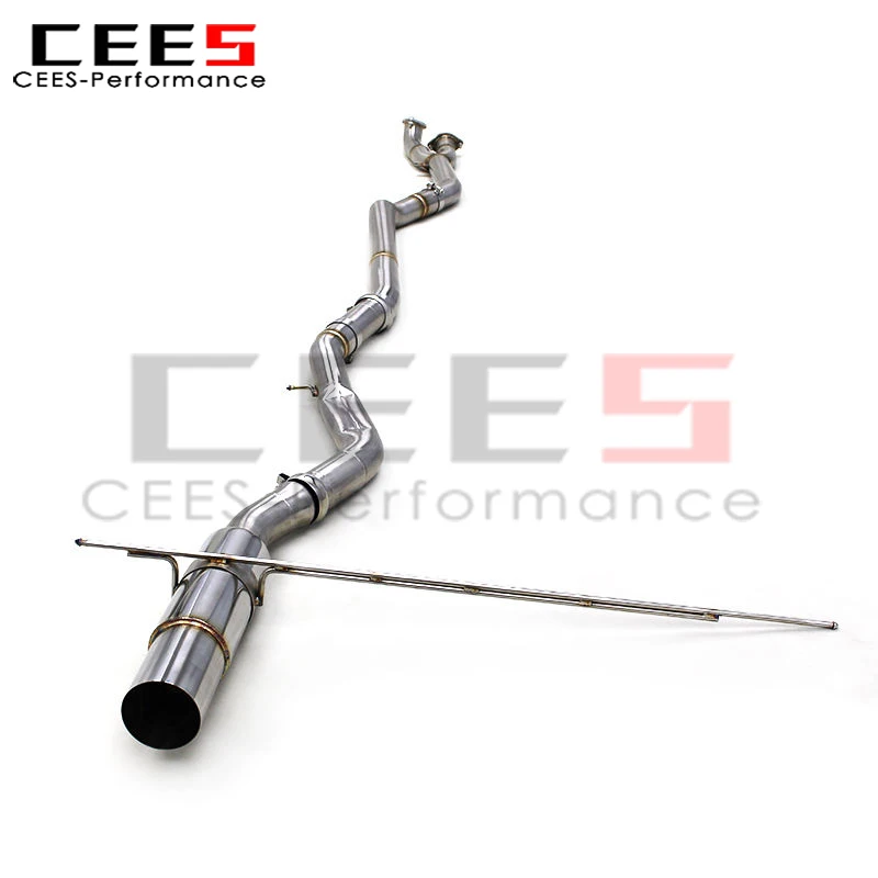 

CEES Straight Pipe Catback for BMW M3/M4 G80/G82 3.0T 2019-2024 Single Exit Muffler Single All the Way Back Free Flow Exhaust