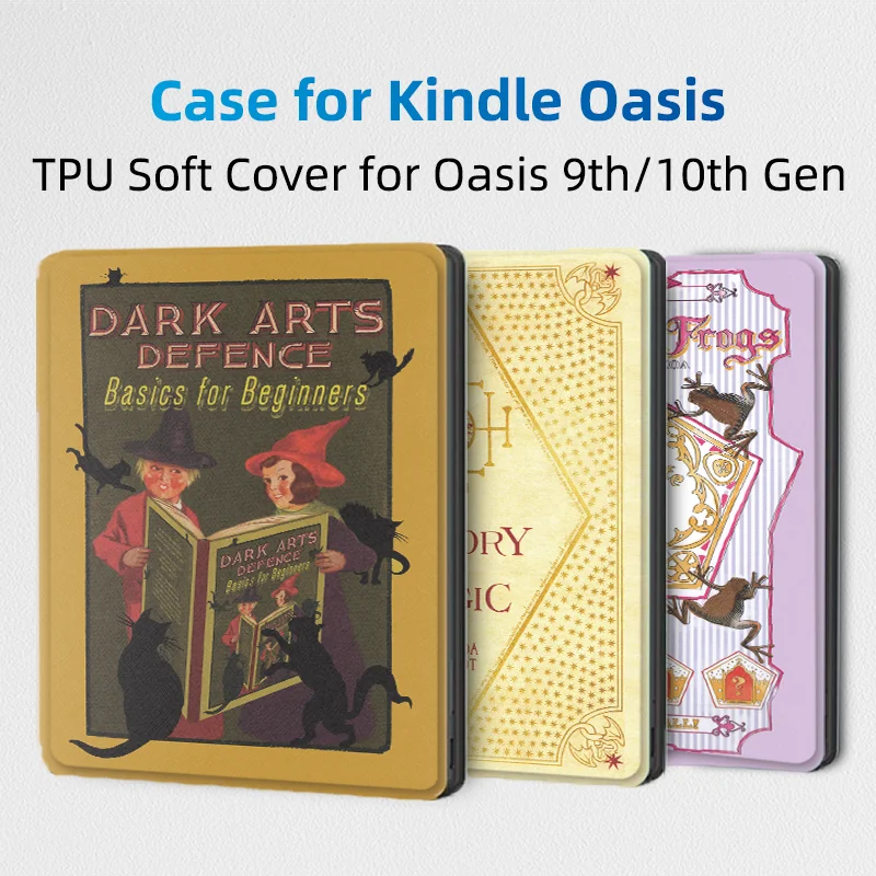 Twosheep para Kindle Oasis funda de 10. a generación 9 a generación en 2019 2017 funda de libro suave de TPU de 7 pulgadas con función de encendido y apagado automático