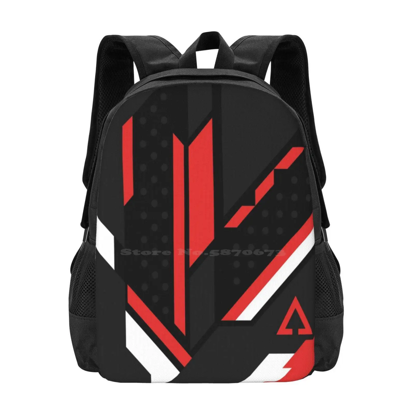 Csgo | Black , Red & White Backpack For Student School Laptop Travel Bag Cs Go Csgo Counter Strike Asiimov Juan Awp Deagle