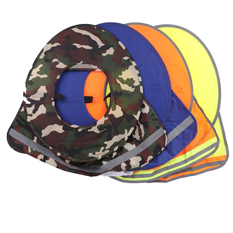 Summer Sun Shade Safety Hard Hat Neck Shield Helmets Reflective Hat Brim Reflective Cap Cover for Construction Workers