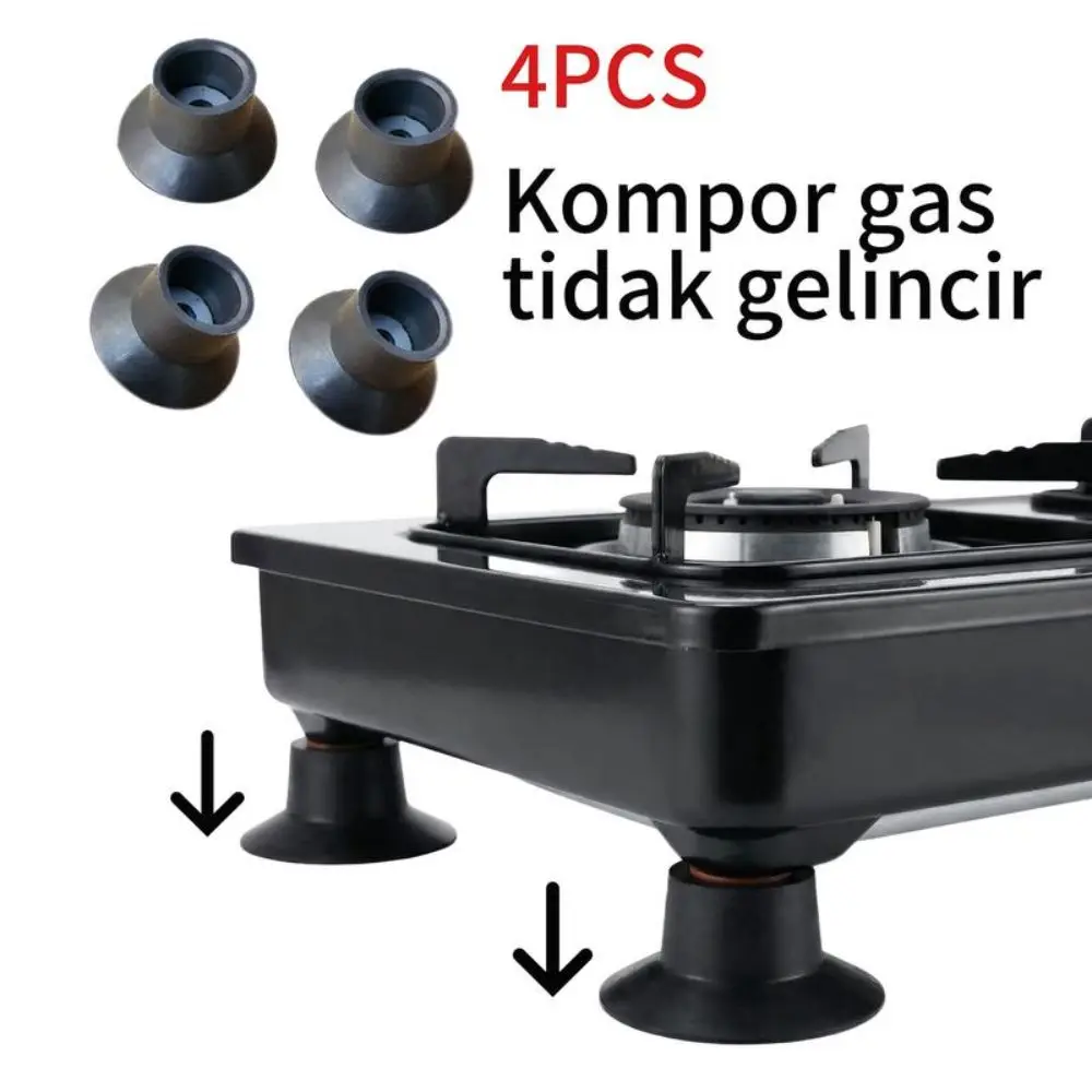 

4Pcs Universal Gas Stove Foot Mat Wear-Resistant Suction Cup Trampoline Leg Caps Replacement Silent Jumping Bed Foot Covers