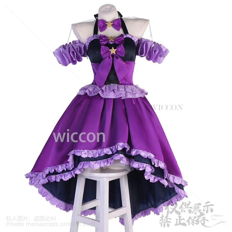 Tsukiyomi أنيمي شوجو شارا تأثيري Utau زي الأرجواني مساء اللباس لوليتا تنورة هالوين عيد الميلاد حزب البدلة مخصصة