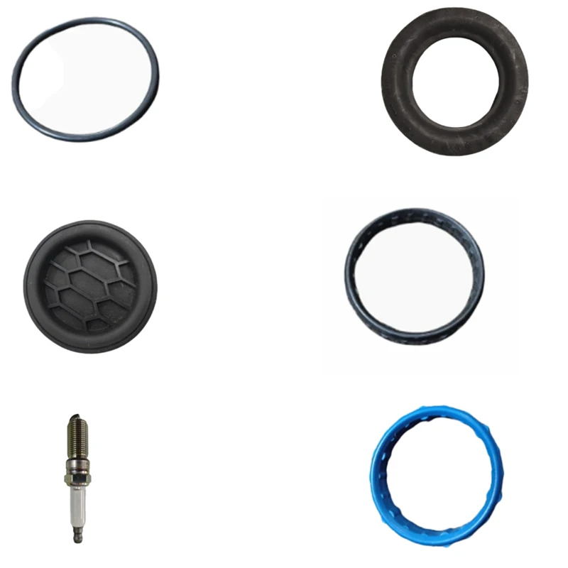 Rear spring vibration isolation pad, front fog lamp cover *without topcoat, fuel pump housing seal, exhaust system spring washer