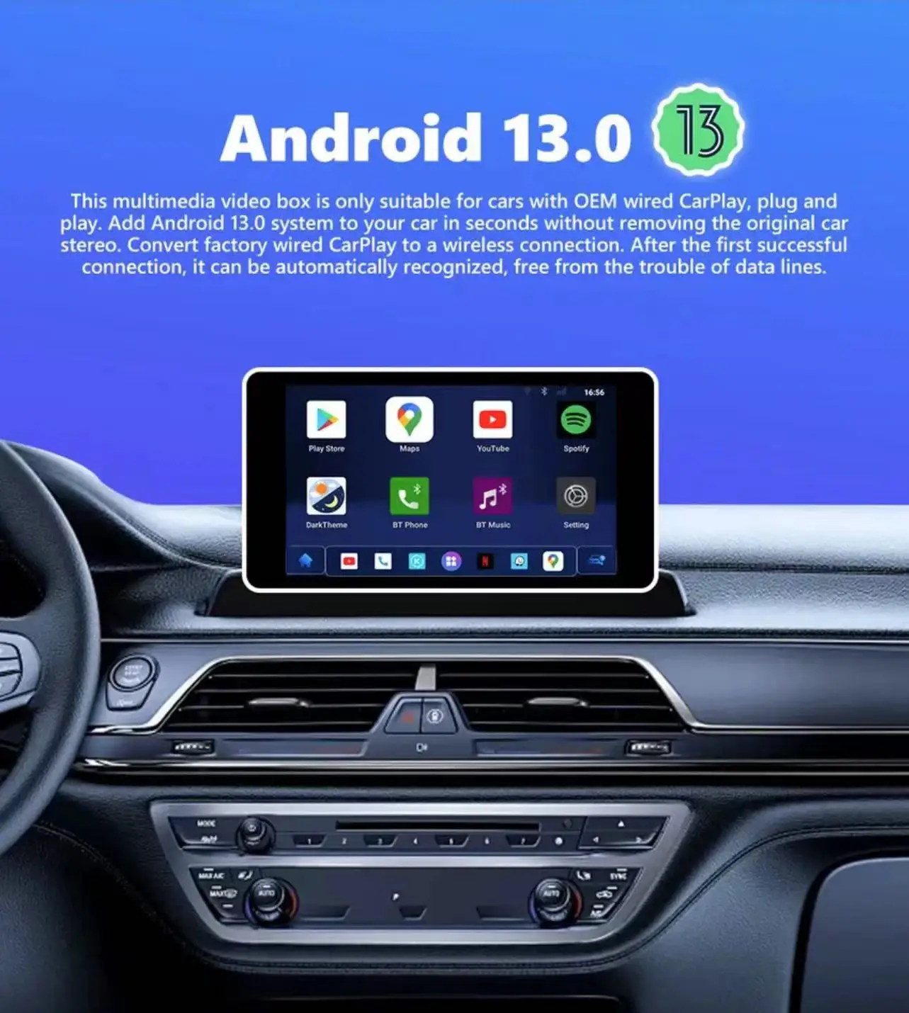 NAVLYNX ApplePie Ultra 3.0 Carplay Ai Box Plug and Play Android 13