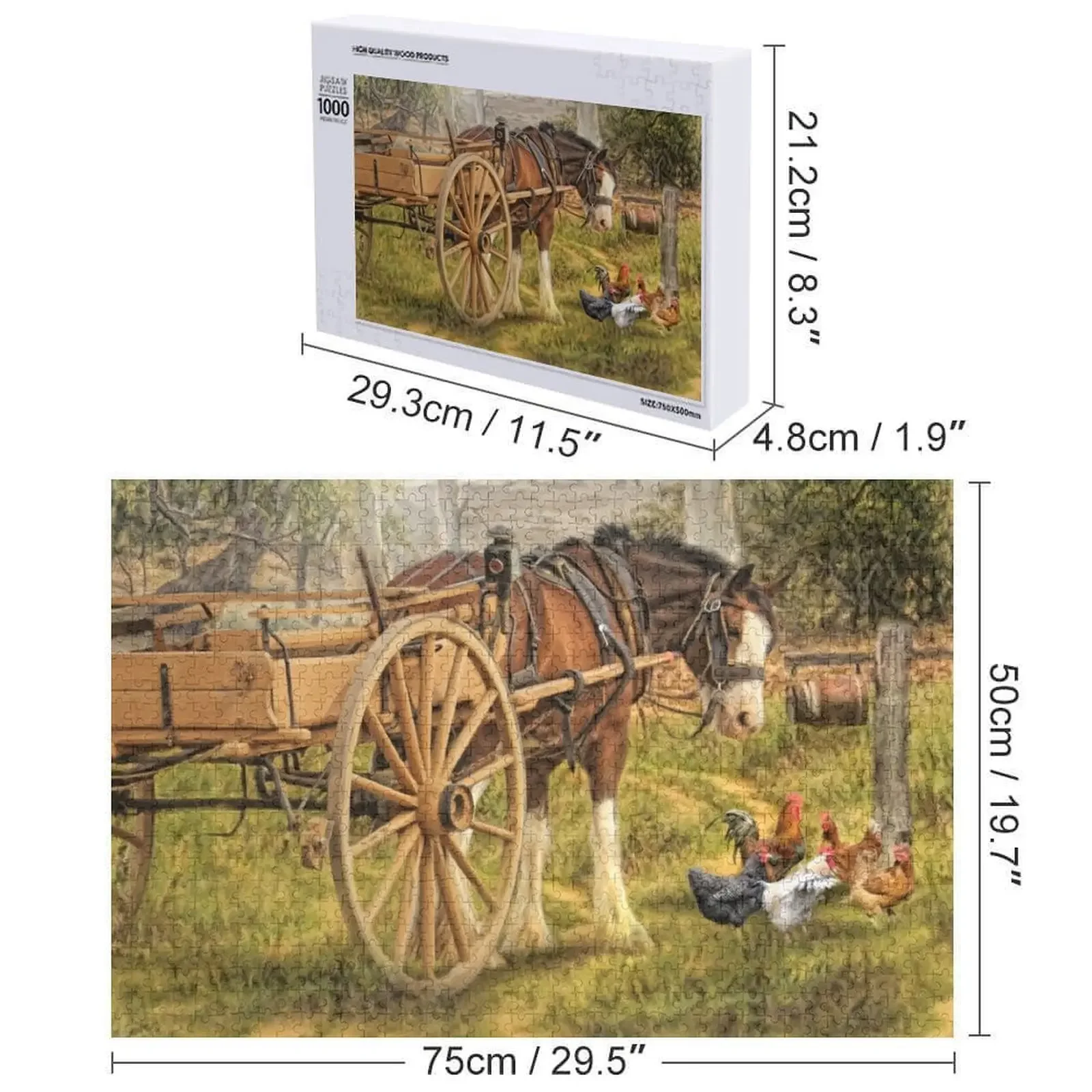 Puzzle A Little Bit Country Regalo in legno personalizzato Nome in legno Puzzle personalizzato personalizzato