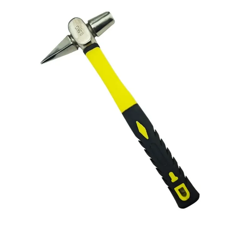 Multi purpose Impact hammer, white steel pointed anti magnetic hammer, 304 stainless steel inspection hammer, slag removal