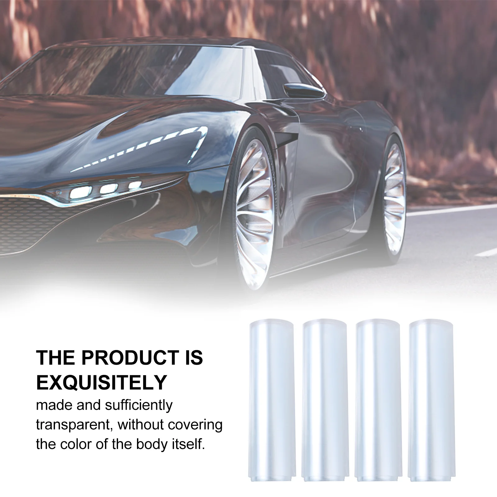 1 مجموعة سيارة المضادة للخدش فيلم واضح غير مرئية التفاف ل طلاء السيارة حماية الوفير هود الحرس ضد بقع الماء الحطام