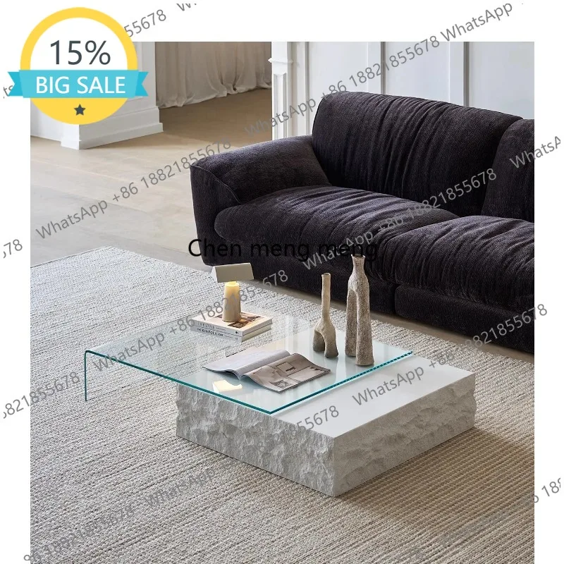 

L07 Modular Luxury Coffee Table Rectangle Neutral Modern Elegant Coffee Table Trendy Design Living Room Coffee Table Furniture