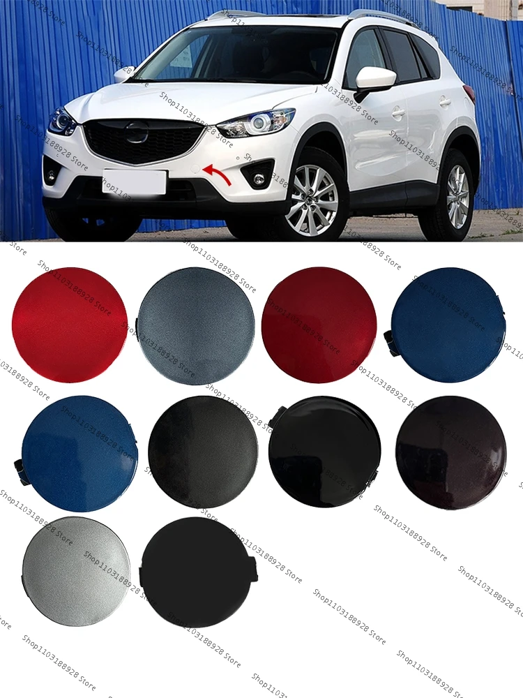 Amortecedor dianteiro do carro Tow Gancho Tampa Cap, Trailer Hauling Tampa do olho, Mazda CX5 2013 2014 2015 2016