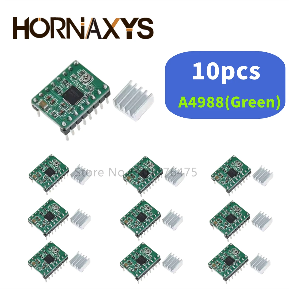 A4988 DRV8825 Stepper Motor Driver With Heat sink 3D Printer Parts StepStick Carrier Reprap RAMPS 1.4 1.5 1.6 MKS GEN V1.4 board